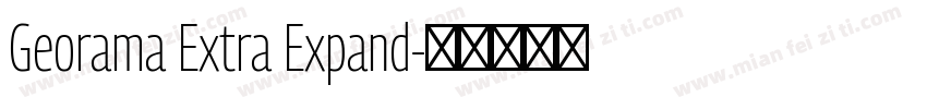 Georama Extra Expand字体转换